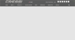 Desktop Screenshot of cressi.com