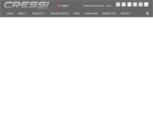 Tablet Screenshot of cressi.com