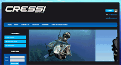 Desktop Screenshot of cressi.co.nz
