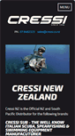 Mobile Screenshot of cressi.co.nz
